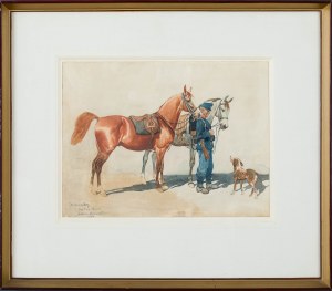 Juliusz Holzmüller (1876 Bolechów - 1932 Lwów), Koń Pana Majora, 1908