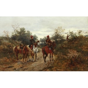 Ludwik Gędłek (1847 Kraków - 1904 Wiedeń), Patrol powstańczy z 1863 roku