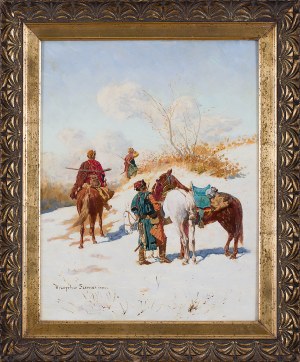 Władysław Karol Szerner (1870 Szebenice -1936 tamże), Patrol kozacki