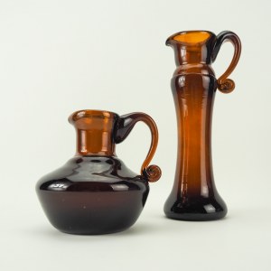 Wolomin Glassworks - Ensemble de deux cruches