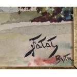 Julian FAŁAT (1853-1929), W ogrodzie