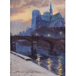 Aleksander DZWONKOWSKI (1885-1969), Katedra Notre Dame w Paryżu (1929)