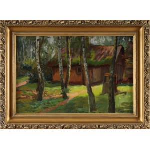 Jerzy POGORZELSKI (1926-2003), Chata w lesie