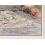 Wiktor ZIN (1925-2007), Stary mur z herbami szlacheckimi  (1983)