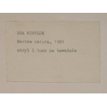 Ewa KURYLUK (ur. 1946), Martwa natura (1981)