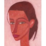 Roman ZAKRZEWSKI (1955-2014), Portret kobiety z kosmykiem (1987)
