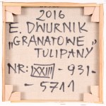 Edward DWURNIK (1943-2018), Granatowe tulipany (2016)