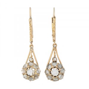 Earrings, early 20th century.