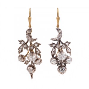 Earrings, mid-19th century.