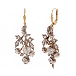 Earrings, mid-19th century.