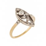 Ring with floral motif, Austria, Vienna, 19th/20th century, Art Nouveau