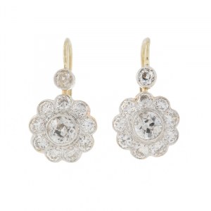 Earrings, early 20th century.