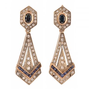 Earrings, 2nd half of the 20th century.
