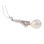 Pendant with chain, 1920s-30s, art déco