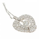 Pendant with chain, France, 1920s-30s, art déco