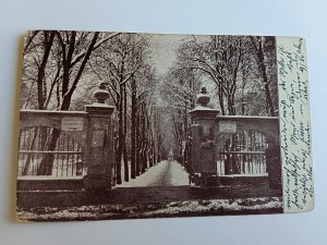 POSTCARD KIELCE, PARK, PRE-WAR 1915, STAMPED