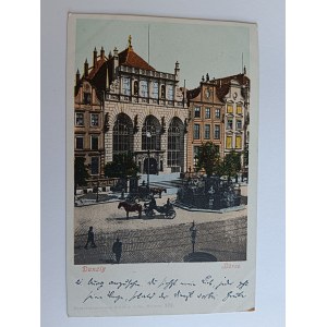 POCZTÓWKA GDAŃSK GIEŁDA, DANZIG BORSE, PRZEDWOJENNA