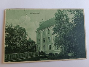 POSTCARD TRZEBNICA, TREBNITZ PENSIONAT IMMAKULATA, PRE-WAR, STAMP, DAMAGED, SLIGHTLY BROKEN UNDER STAMP