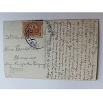 POSTCARD KRYNICA NEW BATHS, STAMP, STAMP, PRE-WAR 1928