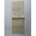 WEKSEL, BLANKIET WESKLOWY, PIECZĄTKA KRAKÓW 1937 R, NADERWANY, USZKODOZNY