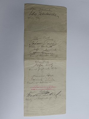 BILL OF EXCHANGE, WEDDING CERTIFICATE, STAMP WARSAW 1938