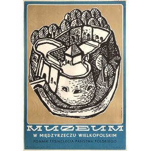 Musée à Miedzyrzecz Wielkopolski. Le monument du millénaire de l'État polonais 1969, conçu par Józef SKORACKI (1920-2005).