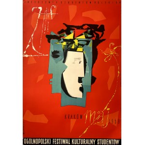 Ogólnopolski Festiwal Kulturalny Studentów, Kraków 1959, proj. Witold SKULICZ (1926-2009)