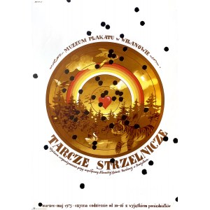 Shooting Shields, Wilanów Poster Museum, 1973, designed by Waldemar ŚWIERZY (1931-2013)