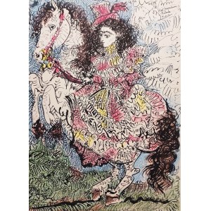 Pablo Picasso (1881 - 1973), 'Pour Jacqueline Reine', from the series Toros y Toreros (Bulls and Torreadors), 1961