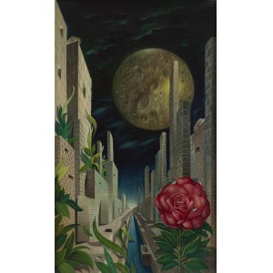 Georges Spiro (Jerzy Spiro, 1909 Warsaw - 1994 Nice), Moon with a Weeping Rose