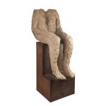 Magdalena Abakanowicz (1930 - 2017), de la série Wise Men (Figure on an Iron Seat), 1988