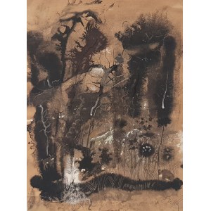 Wilkoń Józef, Forest, gouache