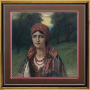 Józef Unierzyski, PORTRET HUCUŁKI, I połowa XX w.