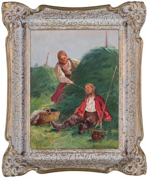 Adam Setkowicz, ODPOCZYNEK PRZY SIANOKOSACH, 1897