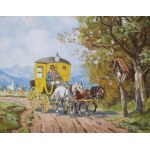Karl Rohrhirsch, POWÓZ POCZTOWY i WÓZ PRZED DOMEM, 1937