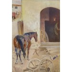 Jacek Malczewski (1854 Radom - 1929 Krakov), Vesnická ulice, 1894