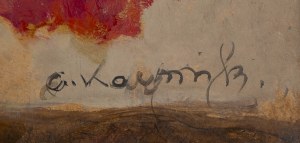 Alfons Karpiński (1875 Rozwadów k. Tarnobrzegu - 1961 Kraków), Maki w wazonie (