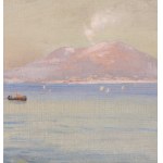 Eugene Wrzeszcz (1851 Kyiv Governorate - 1917 Kyiv), View of Vesuvius from the Bay of Naples
