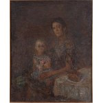 Konstanty Mackiewicz (1894 Małoryta k. Brześcia - 1985 Łódź), Kobieta z dzieckiem, 1924
