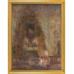 Konstanty Mackiewicz (1894 Małoryta k. Brześcia - 1985 Łódź), W kościele, 1935