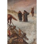 Antoni Kozakiewicz (1841 Kraków - 1929 Kraków), Spłoszone konie, 1885