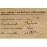 Michał Gorstkin Wywiórski (1861 Warszawa - 1926 Warszawa), Pejzaż zimowy z chatami (Zima)