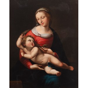 Author unrecognized (19th century), Madonna and Child according to Raphael