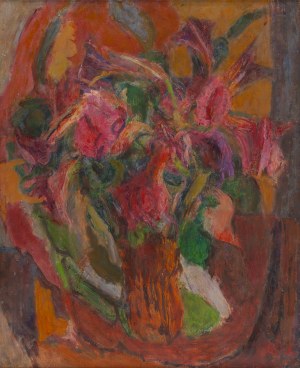 Eugeniusz Eibisch (1895 Lublin - 1987 Warszawa), Kwiaty (hipeastrum), ok. 1970