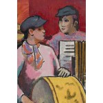 Roman Sielski (1903 Sokal - 1990 Lwów), Wiejscy muzykanci, 1978
