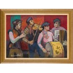 Roman Sielski (1903 Sokal - 1990 Lwów), Wiejscy muzykanci, 1978