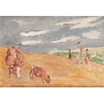 Henryk Gotlib (1890 Kraków - 1966 South Godstone (Anglia)), Pejzaż z krowami