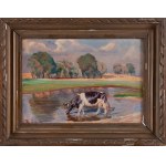 Kazimierz Lasocki (1871 Gąbin - 1952 Varšava), Kráva u napajedla, před/nebo 1931