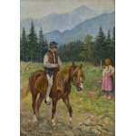 Feliks Franić (Franicz) (1871 Maków Podhalański - 1937 Kraków), Góral na koniu