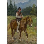Feliks Franić (Franicz) (1871 Maków Podhalański - 1937 Kraków), Góral na koniu